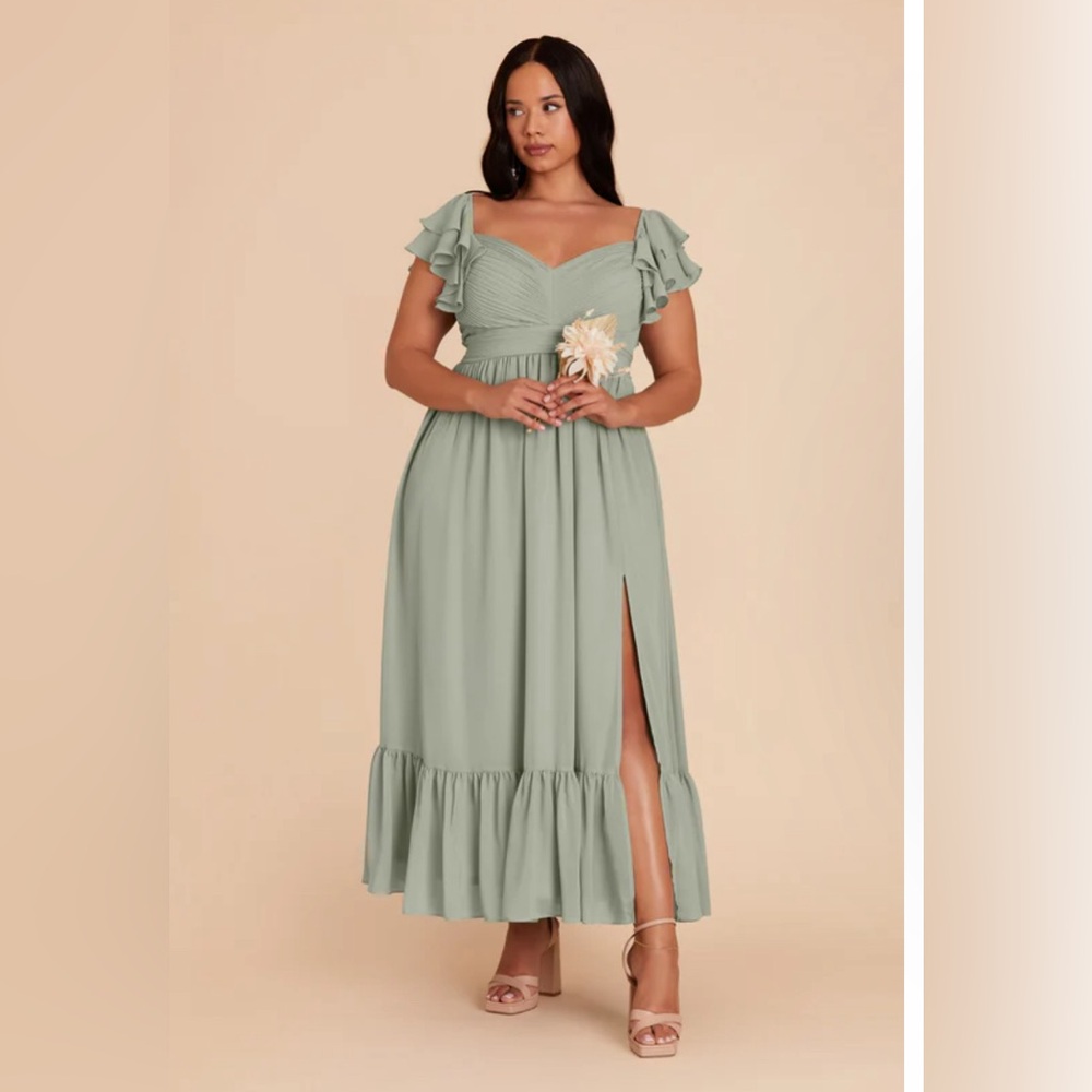 Birdy Grey Michelle Chiffon Dress in Green